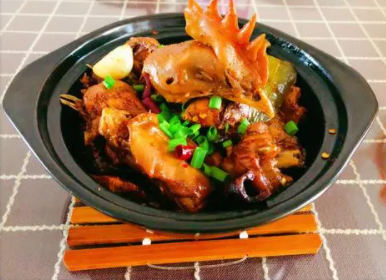 红烧鸡摆盘,红烧鸡好看