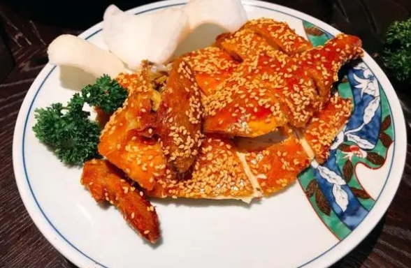 吊烧鸡爆皮