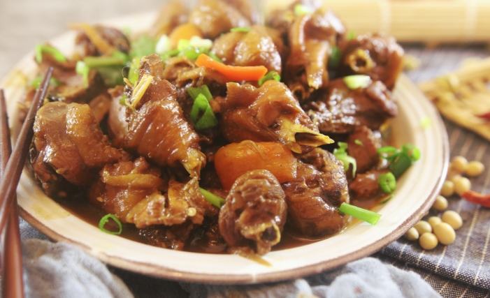 板要烧鸡肉