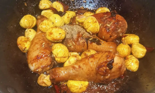 板粟烧鸡腿